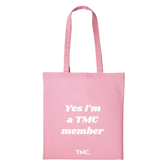 Standard TMC "TMC member" Branded Tote Bag Pink