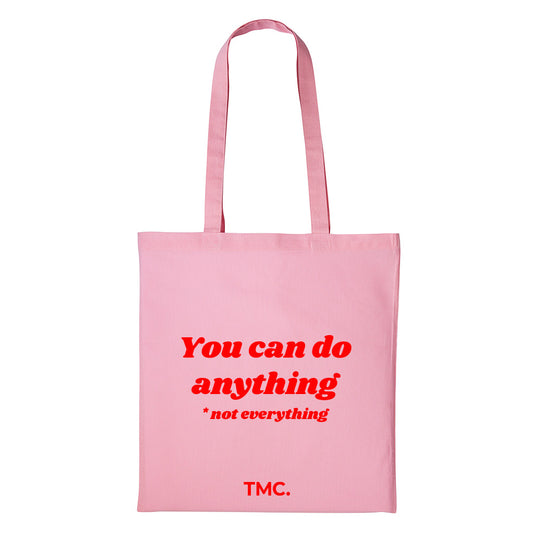 Standard TMC "You can do anything" Branded Tote Bag Pink